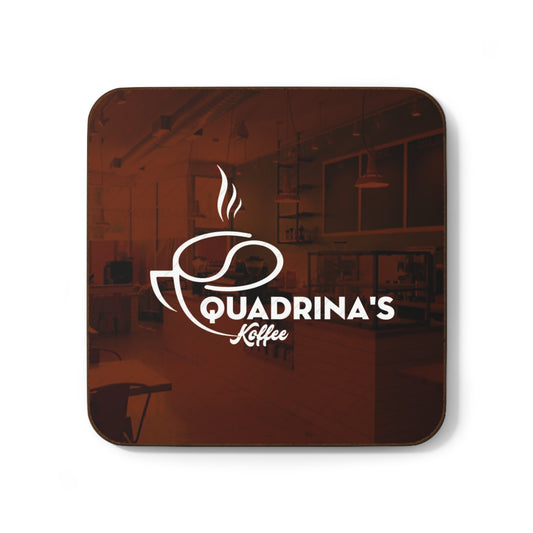 QUADRINA"S KOFFEE Hardboard Back Coaster