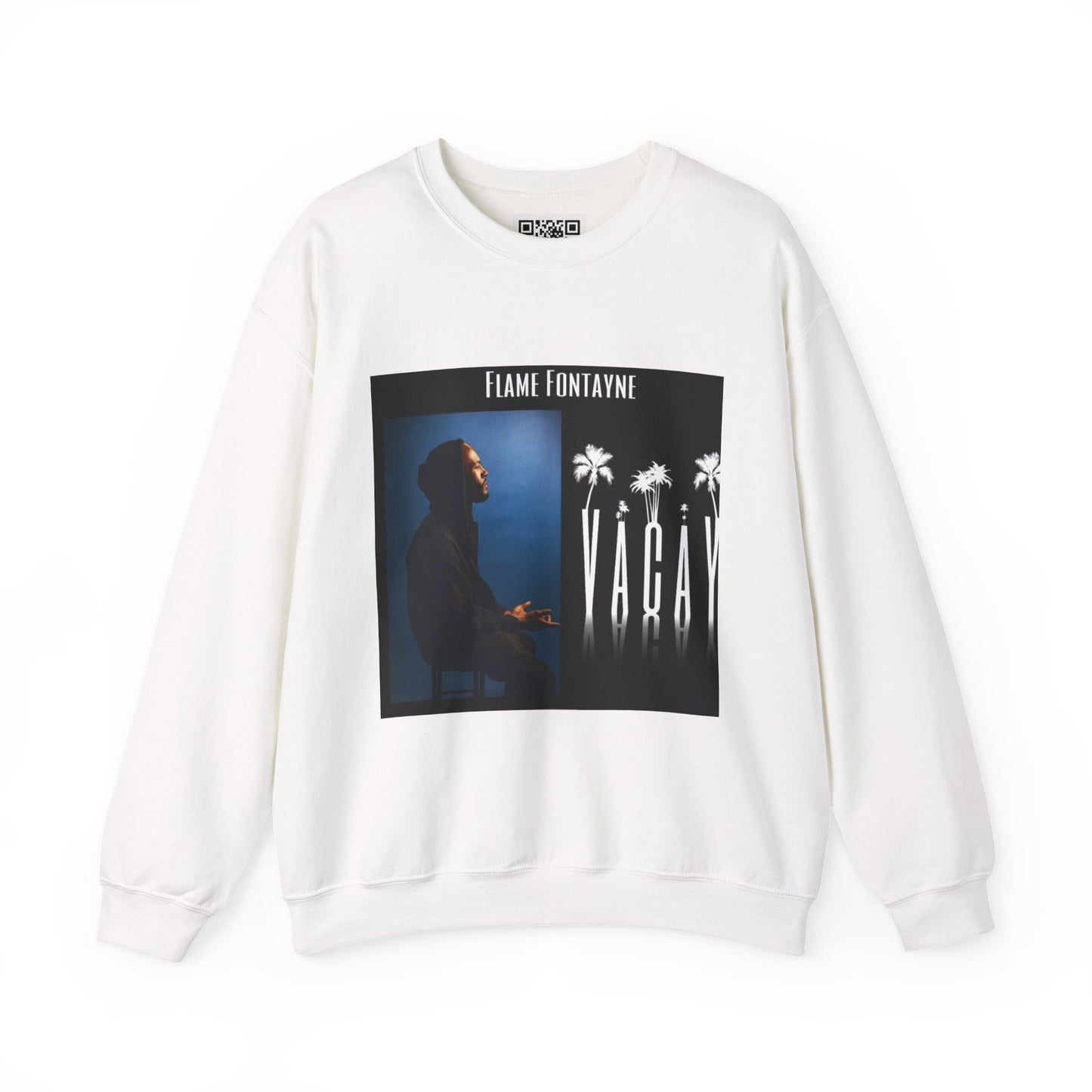 Crewneck Sweatshirt — "VACAY" Album Art Pullover (Flame Fontayne)