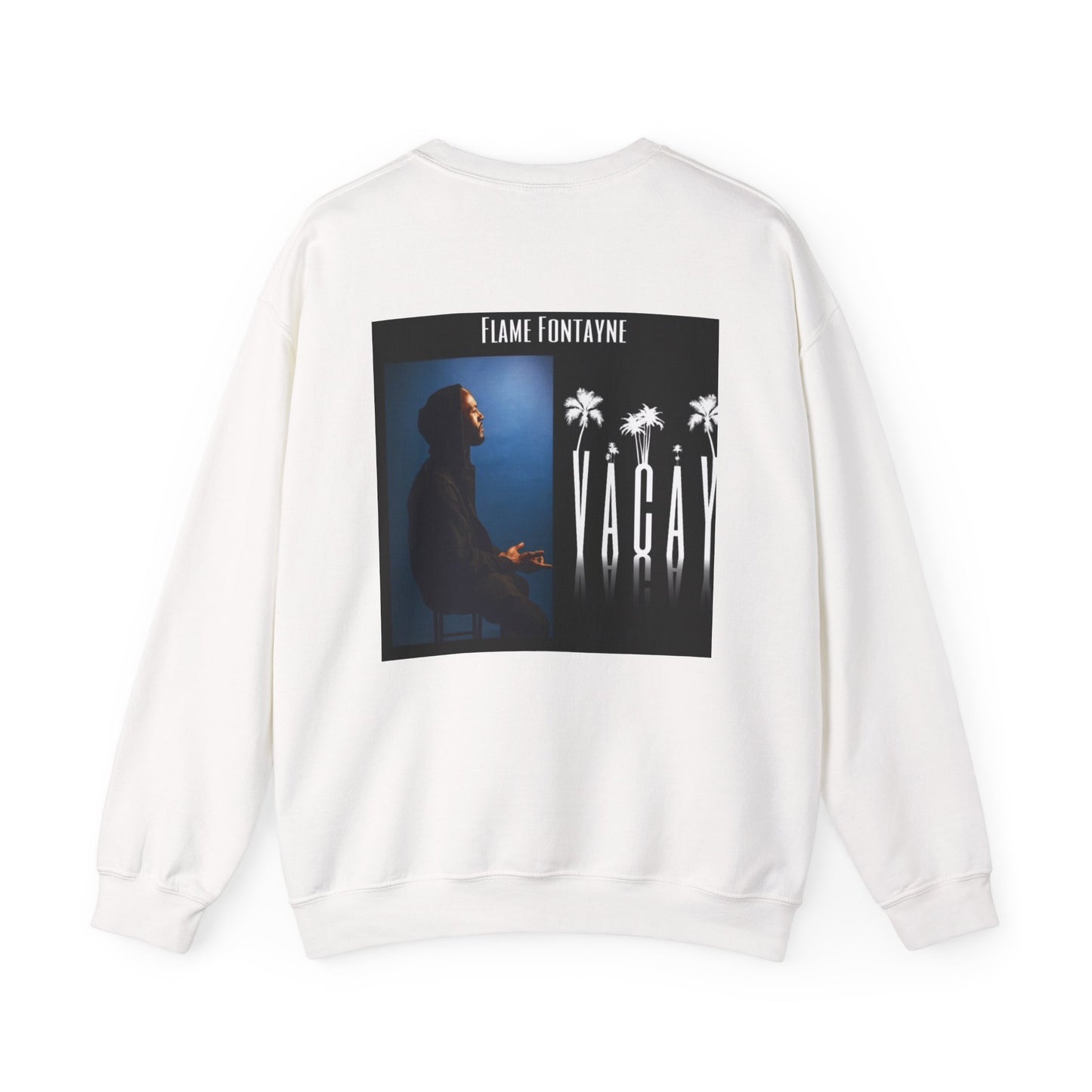 Crewneck Sweatshirt — "VACAY" Album Art Pullover (Flame Fontayne)